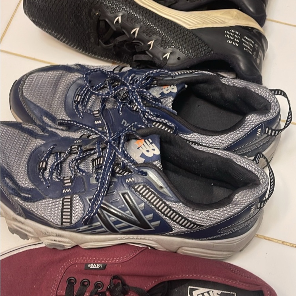 New Balance Navy and Gray Sneakers